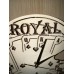 Wood poker cards clock featuring a Royal Flush - battery operated - ideal gift for the poker player
