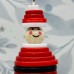 Santa button tree decoration - ideal for your Christmas tree - handmade smiling Father Christmas tree ornament