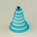 Christmas ornament tree decoration. Handmade button Christmas trees - multi-colour decorations for your tree or home.
