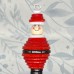 Santa button tree decoration - ideal for your Christmas tree - handmade smiling Father Christmas tree ornament