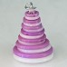 Christmas ornament tree decoration. Handmade button Christmas trees - multi-colour decorations for your tree or home.