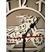 Motorbike themed wood clock - battery operated