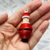Santa button tree decoration - ideal for your Christmas tree - handmade smiling Father Christmas tree ornament