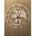 Wood dragon style clock - battery operated - ideal fantasy gift