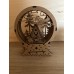 Christmas wooden snow globe with LED light. Featuring a Christmas scene with Santaâs sleigh, reindeer, trees and cabin.