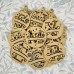 Wooden bauble alphabet letters - personalise your Christmas decorations with these 3mm ready to hang mdf shapes - ideal teacher class gift