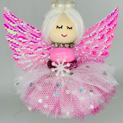 Christmas angel tree ornament - handmade  gorgeous Christmas bauble decoration ideal for your tree or around your home