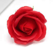 Craft Soap Flowers - Med Rose - Red