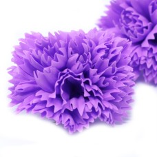 Craft Soap Flowers - Carnations - Violet