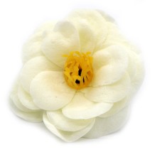 Craft Soap Flower - Camellia - Cream